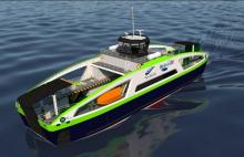 drawing electric ferry