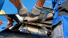 people installing solar