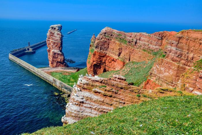Lange Anna high sea stack in the German