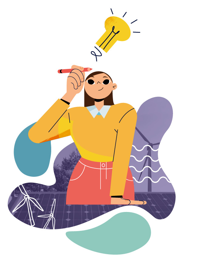Woman with idea