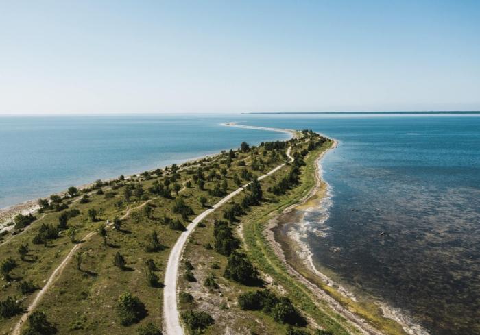 arerial view of Hiiumaa coastline