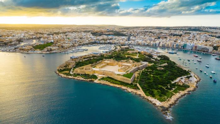 Manoel Island Aerial view